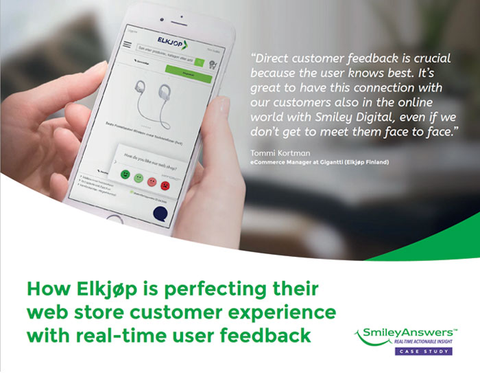 How Elkjøp is perfecting their web store customer experience with real-time user feedback