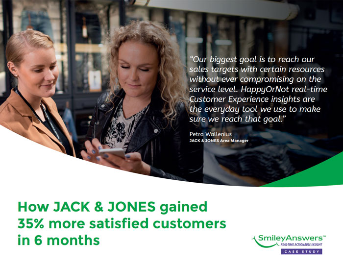 How JACK & JONES gained 35% more satisﬁ ed customers in 6 months