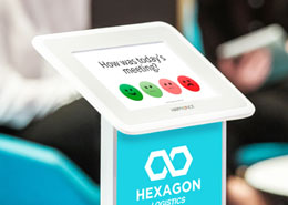 happy-or-not smiley touch provides instant customer feedback