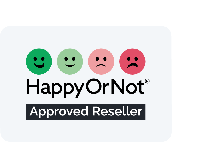 HappyOrNot Approved Reseller Badge