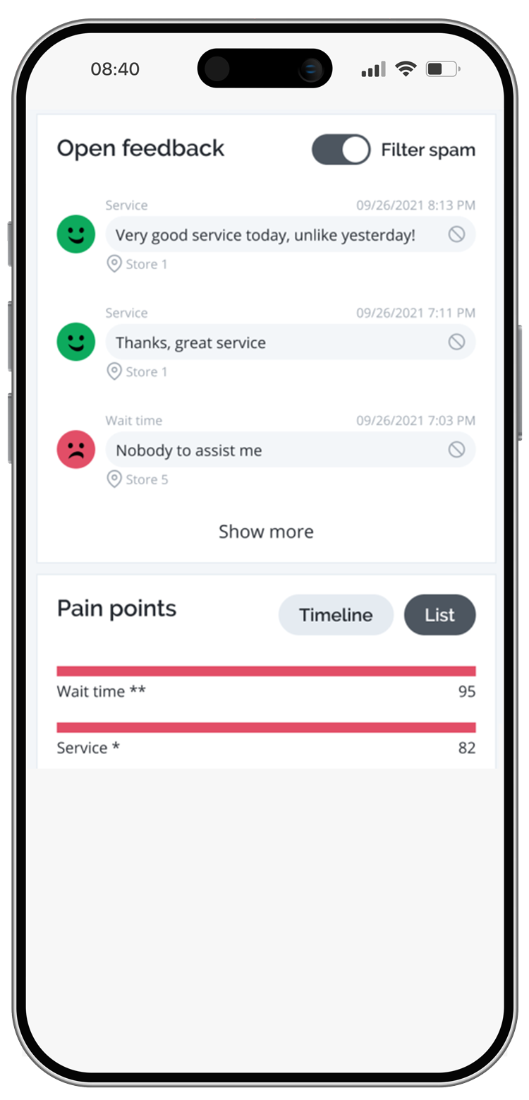 open feedback